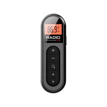 Mini Pocket FM радио акумулаторна преносима 76-108MHZ радиоприемник с подсветка LCD дисплей кабелен 3.5mm слушалки