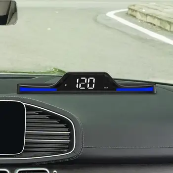 Auto Head Up дисплей LED дисплей Универсален HUD дисплей за скорост на движение Табло за управление Часовник за всички автомобили джипове Автомобили Превозни средства Баща