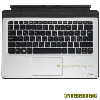 YUEBEISHENG Ново за HP Elite x2 1011 G1 1012 G2 Palmrest Унгарска клавиатура Горен капак Тъчпад