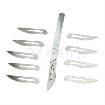 Многофункционален комплект ножове за ремонт и държач на инструменти Остриета за скалпел от въглеродна стомана за платка PCB L21B