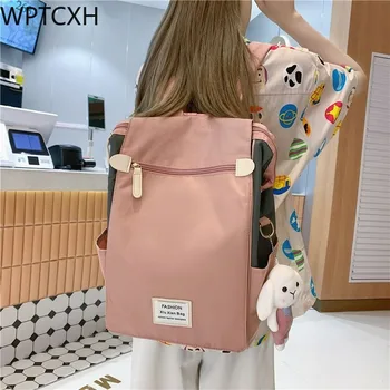 Дамска раница Ученическа чанта Студент Унисекс компютърни чанти Раници с голям капацитет Мида Harajuku Bagpack Girl Shoulder Bag