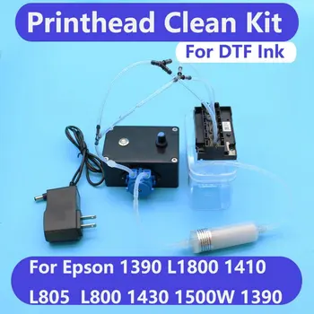 Печатаща глава запушена перална машина DTF мастило почистване отблокиране комплект обращение за Epson L1800 L805 1390 L800 печатаща глава ремонт
