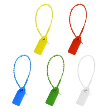 100 бр самозаключващи се знаци вратовръзка пластмасови тампер пломби за сигурност за еднократна употреба етикети безопасност катинари (250mm / 9.84 