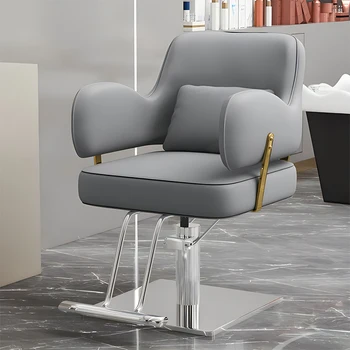 стилист бръснар стол въртящи се фоайе стилист маникюр стол стол табуретка високо качество бръснене Cadeira де маникюр нокти салон мебели