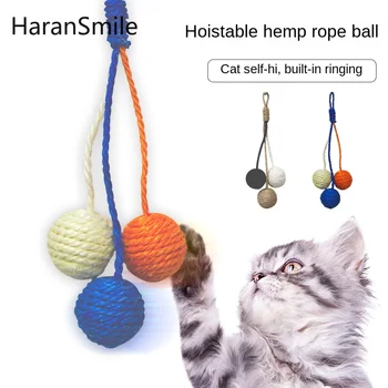 Играчки за домашни любимци котка сизал топка интерактивна скучна играчка за домашни любимци котешки консумативи