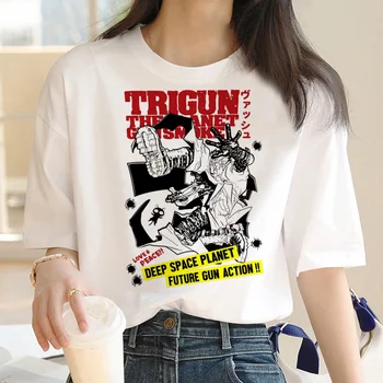 Trigun Tee жени harajuku т риза женски дизайнер смешно манга дрехи