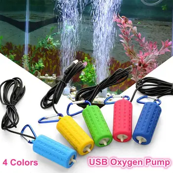 Portable Mini USB аквариум риба резервоар кислород въздушна помпа Mute енергоспестяващи консумативи водни терариум риба резервоар аксесоари