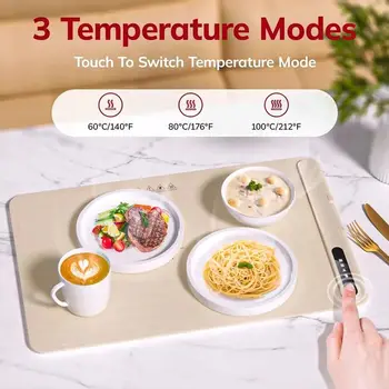 Бързо отопление храна електрически затопляне тава сгъваема храна топло плоча с регулируем контрол на температурата поддържа храната гореща постоянна m