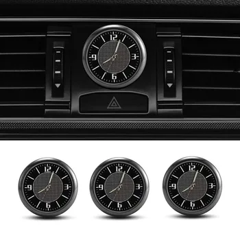 Автомобилен часовник Светлинен стик-он мини цифров часовник механика кварцови аксесоари за Dacia Duster Logan Sandero Stepway Lodgy Dokke