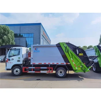 Добра цена Dongfeng 4x2 6cbm лекотоварни отпадъци боклук компресия камион Продажба в Доминиканска