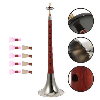  Висококачествен китайски инструмент за начинаещи A C D Key Suona Rosewood-made Suona Instrument Етнически духов музикален инструмент