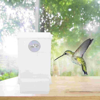 Автоматично хранилка за птици Инструмент за хранене на домашни птици Фуражен контейнер за храна Устойчиво съхранение за пилешки гълъб папагал A50