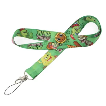 карикатура зелен маргаритка цвете въжета за ключове телефон врата каишка висящи въже студент значка притежателя ключодържател ремък за приятели
