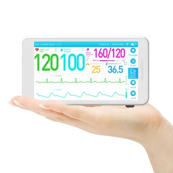 Многофункционален холтер сърдечен монитор Интелигентен таблет Мобилна мини ЕКГ машина