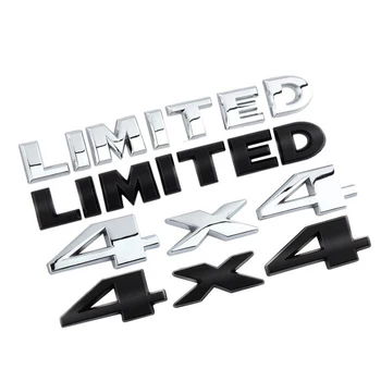 Car 3D метал 4X4 Limited Decals емблема значка стикер за джип компас Wrangler ренегат Grand Cherokee багажника стайлинг стикери