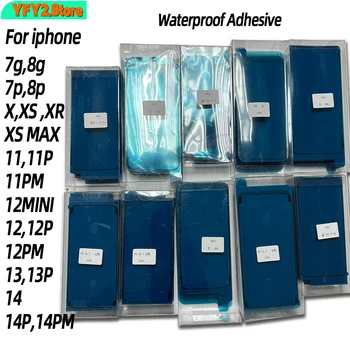 100PCS Оригинален нов LCD преден корпус рамка водоустойчив лепилен стикер за iPhone 8 X XS MAX 11 12 13 14 Pro Max