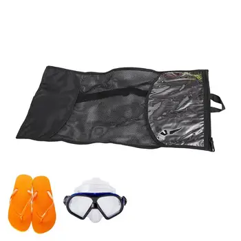 Net чанта за гмуркане гмуркане раница чанта за шнорхел оборудване 22.83x11.81in гмуркане раница за плажни спортове шнорхел