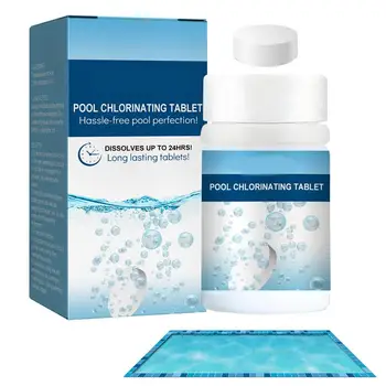 Таблетки за почистване на плувни басейни Хидромасажна вана Домакински почистващи продукти 100Pcs / Box хапчета хлор