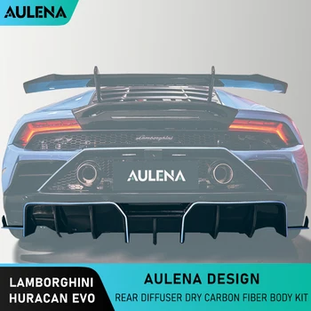 Aulena Design Комплект за тяло от сухи въглеродни влакна Заден дифузьор Задна броня Устна Сух карбон за Porsche 718 Високопроизводителен аеро комплект