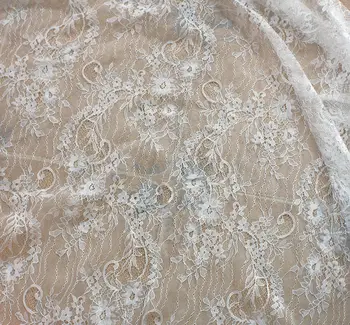  1,5 м широка дантела кърпа облекло плат покривка Десерт маса завеса Сватба фон кърпа изкуство издълбани дантела