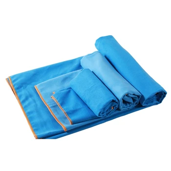 3 размер пакет от суха кърпа преносим микрофибър пътуване кърпи чанта плътен цвят двустранен кадифе спортна кърпа