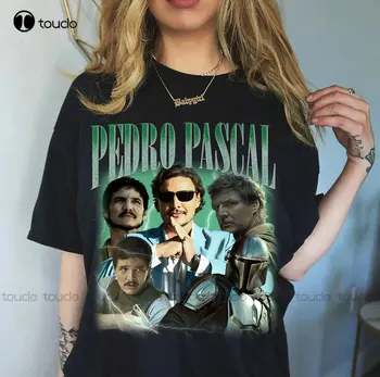 Педро Паскал риза актьор Педро Паскал риза ретро 90S нарко Педро Паскал подарък Педро Паскал почит знаменитост риза Педро Паскал