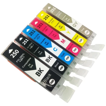 6 пакет принтер касета чип касета 6 цвята мастило касета подходящ за CANON PIXMA MG5420 / MG5422 / MG5520 / MG5522