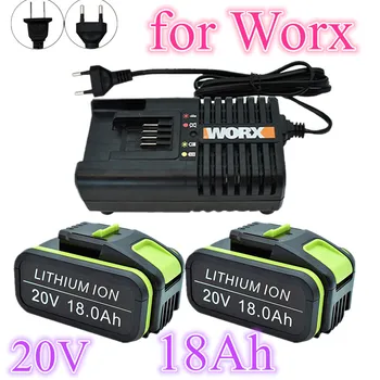 18.0 Ah Замяна на литиево-йонна батерия Worx 20V Max WA3551 WA 3551.1 WA3553 WA3641 WX373 WX390 WU265 за електроинструменти Worx