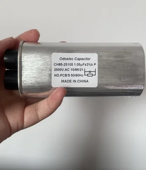 Индустриална микровълнова фурна кондензатор високо напрежение CH85 2500V 1.05uF±3% 3+3 6.3mm кондензатор високо напрежение