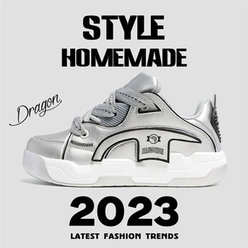 Обувки за дамски дизайнерски маратонки 2024 Пролет Есенна мода Мъже Скейтборд Ежедневни тенис Жена Уличен стил дишащи обувки