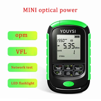 4in1 Li батерия оптичен електромер визуален локатор на неизправности мрежов кабел тест оптично влакно тестер OPM VFL безплатна доставка
