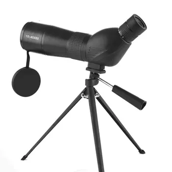 15-45X60mm Професионален еднотръбен телескоп Sight HD Видимост на дълги разстояния BAK4 Призматичен телескоп Лов на птици Къмпинг