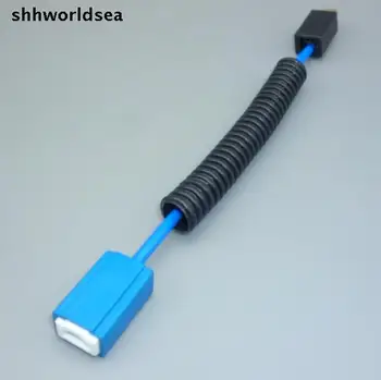 shhworldsea H1 / H3 16AGW 14CM прав ъгъл крушка ъглов контакт с щепсел, автоматичен конектор