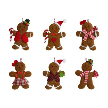 Коледно дърво кърпа Gingerbread висящи декорация за дръжки за врати аксесоар