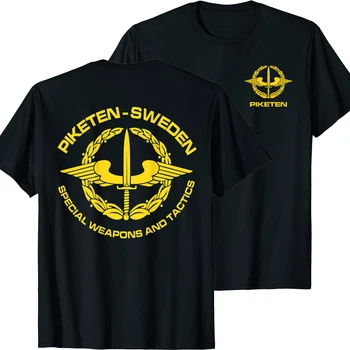 Sweden Piketen Swedish Special Forces T-Shirt 100% Cotton O-Neck Summer Short Sleeve Casual Mens T-shirt Size S-3XL
