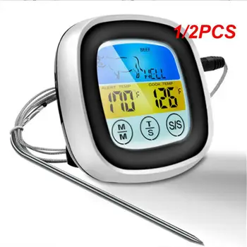  1 / 2PCS цифров кухненски термометър Температура на фурната Топломер Кухненска неръждаема месо Термометри Сензорна сонда за съдове за готвене барбекю
