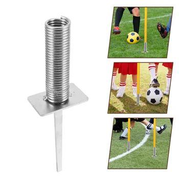 Футболно тренировъчно оборудване Corner Flagpole Ground Nail Soccer Agility Base Spring-loaded Spike Holder