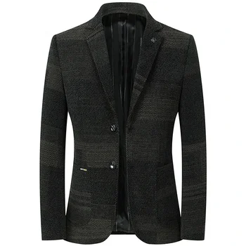 New Arrival Fashion Есен и Зима Сняг Сгъстен Мъжки Casual Suit Trend Size M L XL 2XL 3XL 4XL