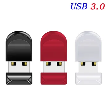 JASTER Високоскоростен мини 3.0 Pen Drive 64GB Безплатен ключодържател USB флаш памети Творчески подарък Черен червен бял флаш стик