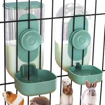 Auto Gravity Pet Feeder And Waterer Set Cage Food Bowl Dog Feeding Station Ferret Cage Accessories