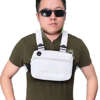Военни тактически гърдите чанта многофункционални двойно рамо висящи чанта туризъм катерене алпинизъм бягане жилетка раница