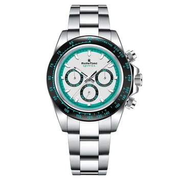 Rollstimi 2023 Нови мъжки часовници Топ луксозен автоматичен часовник Мъже Механичен спортен хронограф Сапфирен кристален ръчен часовник Мъже