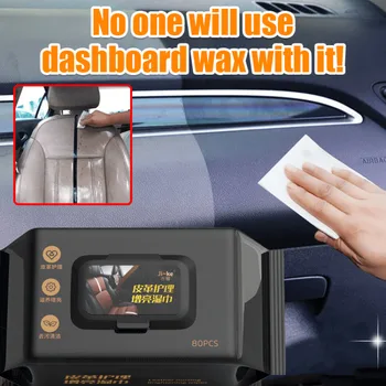 технология Кърпички за вътрешно покритие на автомобили Premium Leather Care Wet Wipe