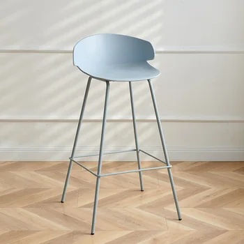 HH533 столче за хранене Nordic бар мляко чай магазин бар стол дома модерен минималистичен гръб пластмаса малък апартамент бар