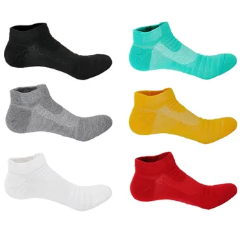 Професионални мъжки спортни чорапи за бягане и колоездене баскетболни чорапи неплъзгащи се дишащи бързосъхнещи фитнес чорапи
