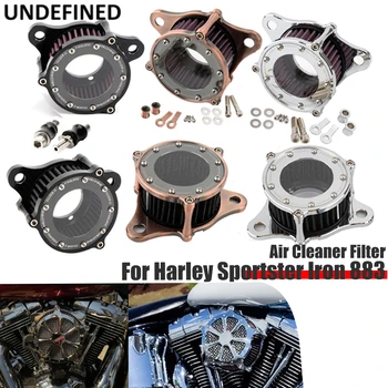 Мотоциклет CNC въздушен филтър за почистване на въздуха Комплект за Harley Sportster XL883 XL1200 желязо 883 четиридесет и осем седемдесет и две 1991-2023