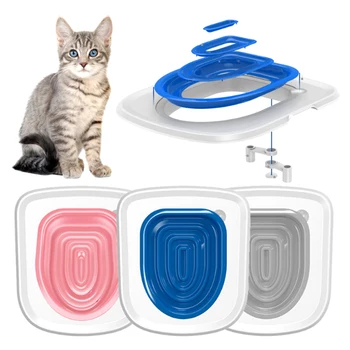 Комплект за обучение на котешка тоалетна Кученце за многократна употреба Котешка тоалетна Мат Котешка тоалетна Треньор Тоалетна Домашни любимци Почистване на котки Тренировъчен продукт