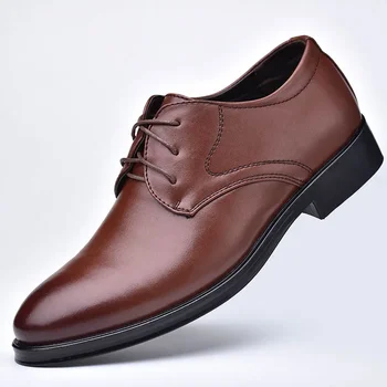 Висококачествени нови мъжки лачени обувки танцови обувки Zapatos De Hombre черни кожени меки дънни мъжки обувки 38-45