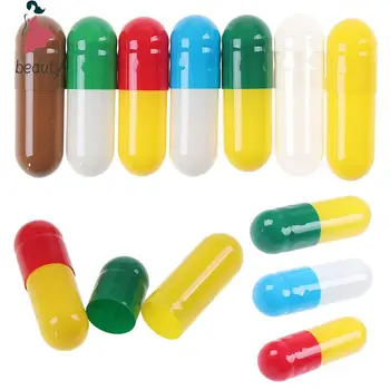 1000Pcs празна твърда желатинова капсула MedicineCapsule 0 # 1000 Празни хапчета за многократна употреба празни козметични контейнери