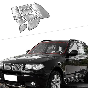 За BMW X3 E83 2006-2010 алуминиево фолио сребро кола предно стъкло пълен прозорец стъкло слънцезащита чадър кола аксесоари